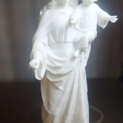 Mô hình 3D tượng Đức Mẹ Maria Auxiliadora đẹp và ý nghĩa