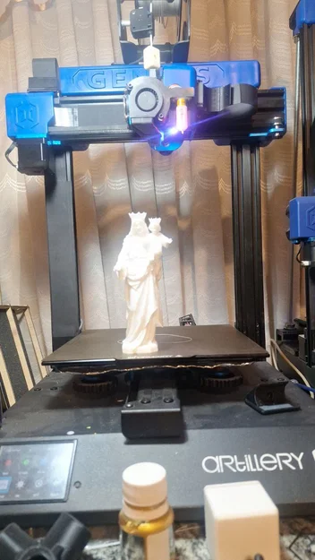 Mô hình 3D tượng Đức Mẹ Maria Auxiliadora đẹp và ý nghĩa - Image 3