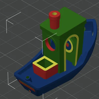 Mô hình Benchy test 4 màu - Dành cho CFS, MMU, CoPrint, AMS và nhiều hệ thống khác