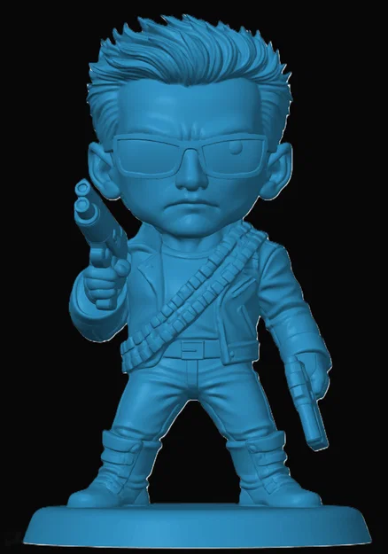 Mô hình Terminator T-800 Chibi siêu đáng yêu cho tín đồ in 3D - Image 1