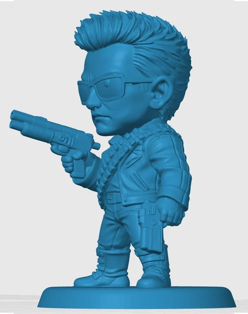 Mô hình Terminator T-800 Chibi siêu đáng yêu cho tín đồ in 3D - Image 2