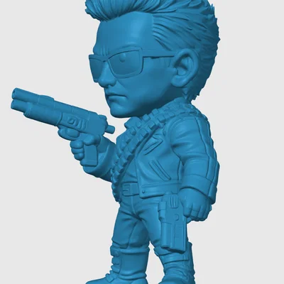 Mô hình Terminator T-800 Chibi siêu đáng yêu cho tín đồ in 3D