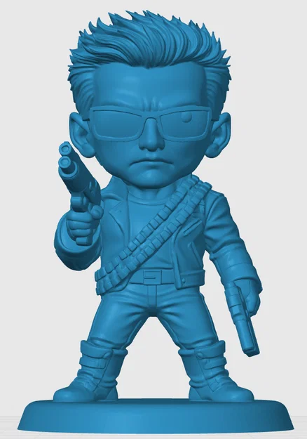 Mô hình Terminator T-800 Chibi siêu đáng yêu cho tín đồ in 3D - Image 3