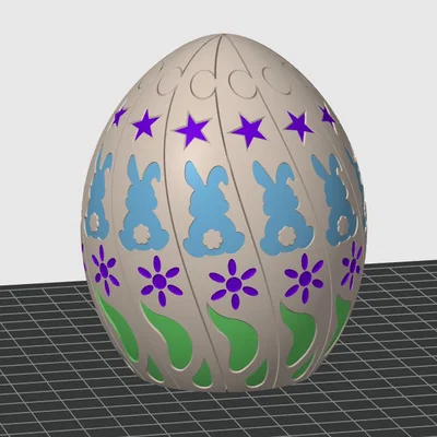 Mô hình Trứng Phục Sinh xoay thông minh (Easter Egg Twisty Fidget)