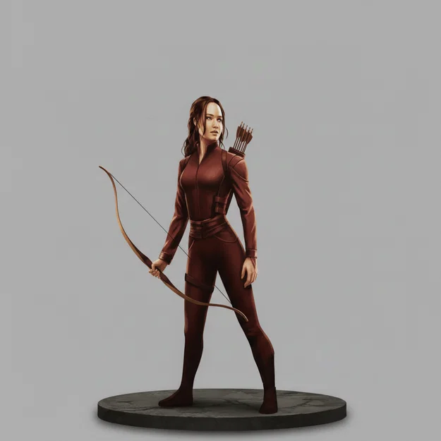 Mô hình 3D Katniss Everdeen - The Hunger Games 2012 chất lượng cao - Image 1