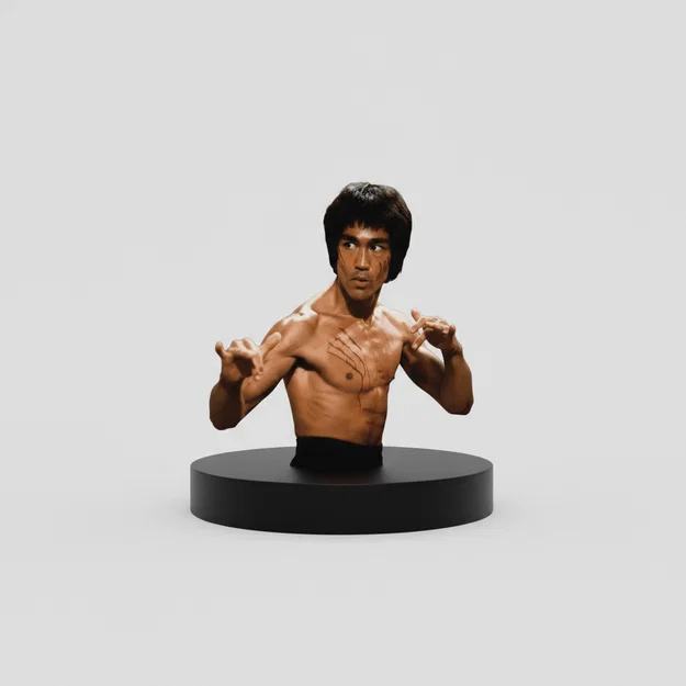 Mô hình tượng bán thân Bruce Lee (Lý Tiểu Long) in 3D ấn tượng - Image 1