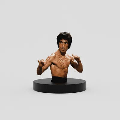 Mô hình tượng bán thân Bruce Lee (Lý Tiểu Long) in 3D ấn tượng