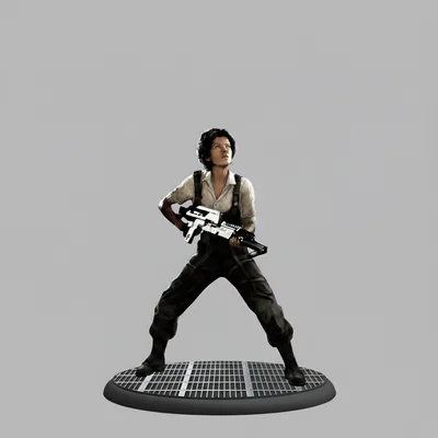 Mô hình 3D nhân vật Ellen Ripley trong phim Aliens 1986