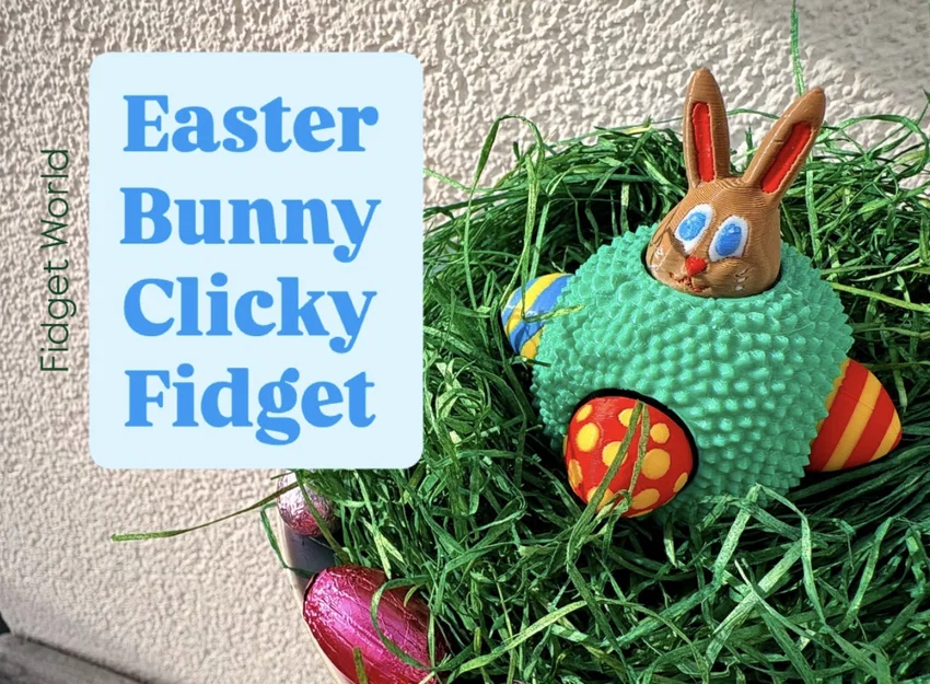 Fidget World | Đồ chơi Fidget Clicky Thỏ Phục sinh và Trứng (Modular!) - Image 1