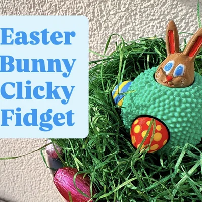 Fidget World | Đồ chơi Fidget Clicky Thỏ Phục sinh và Trứng (Modular!)