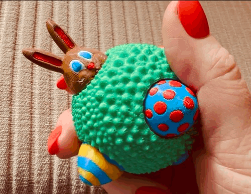 Fidget World | Đồ chơi Fidget Clicky Thỏ Phục sinh và Trứng (Modular!)