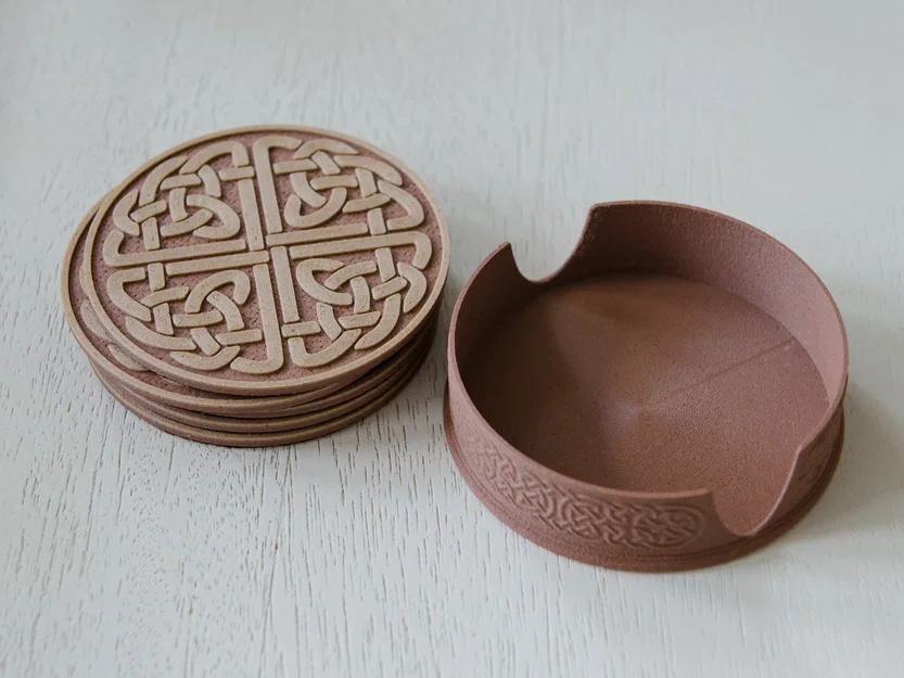 Bộ Lót Ly và Hộp Đựng Họa Tiết Celtic - Image 4