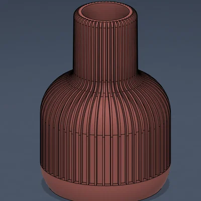 Bình Xoắn Hiện Đại / Chậu Cây Dạng Xoáy (Modern Twisted Ribbed Vase)