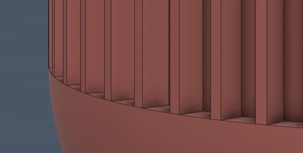 Bình Xoắn Hiện Đại / Chậu Cây Dạng Xoáy (Modern Twisted Ribbed Vase) - Image 4