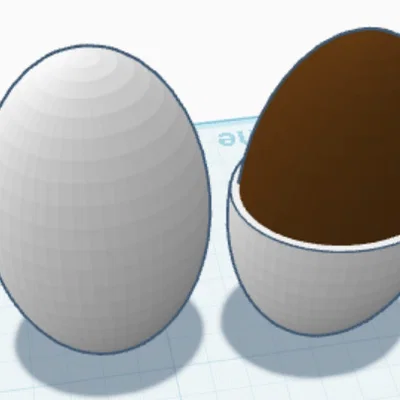 Mô hình trứng socola trang trí dễ thương cho in 3D