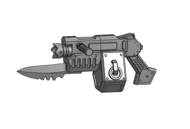 Mô hình súng Foe-Rend Mk II Ripper Gun 40k Darktide (In 3D) - Image 1