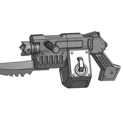 Mô hình súng Foe-Rend Mk II Ripper Gun 40k Darktide (In 3D)