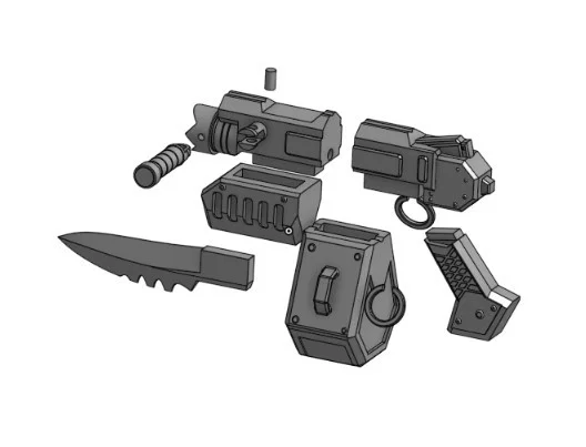 Mô hình súng Foe-Rend Mk II Ripper Gun 40k Darktide (In 3D) - Image 2