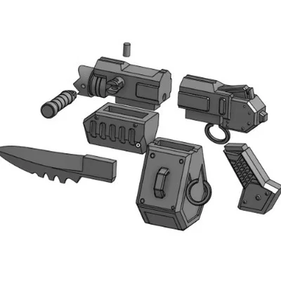 Mô hình súng Foe-Rend Mk II Ripper Gun 40k Darktide (In 3D)