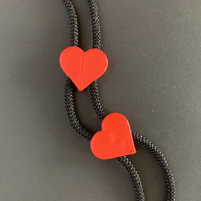 Hạt Hình Trái Tim Nam Châm Cho Áo Hoodie