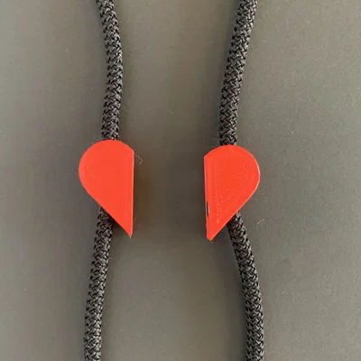 Hạt Hình Trái Tim Nam Châm Cho Áo Hoodie