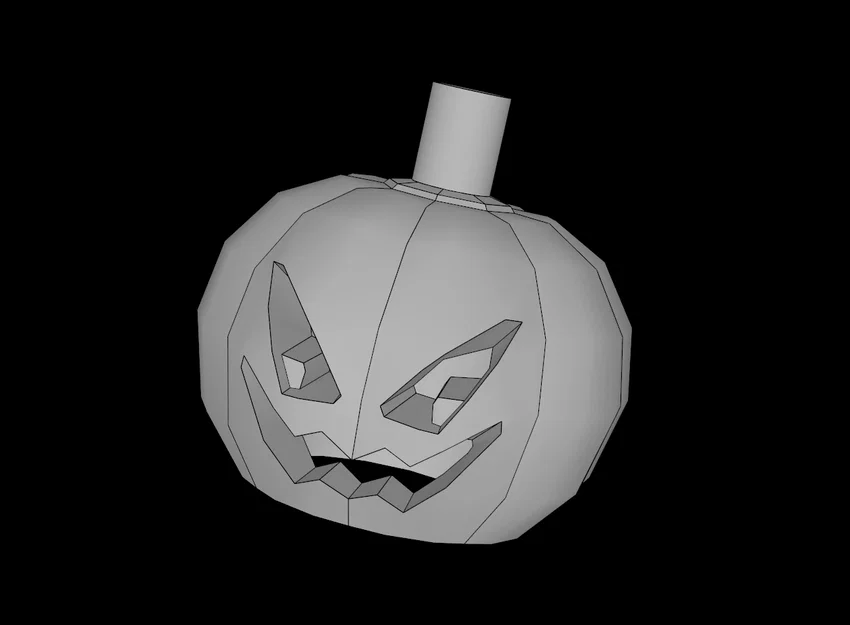 Mũ Bí Ngô Halloween Cho Minifig Tương Thích Lego (File STL) - Image 1