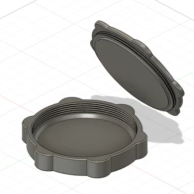 Hộp Đựng Bảo Vệ Gương Tròn In 3D (Đường kính 154mm)