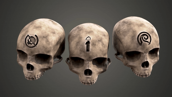 Mô hình đầu lâu Halo Campaign (hỗ trợ thêm biểu tượng theo yêu cầu)