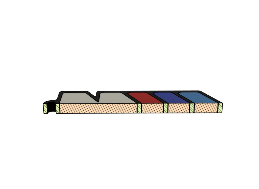 Móc khóa logo BMW M in 3D độc đáo, thiết kế 5 mảnh lắp ghép - Image 3