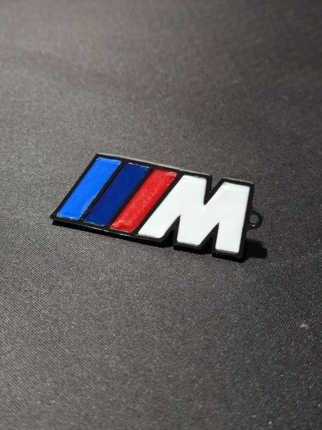 Móc khóa logo BMW M in 3D độc đáo, thiết kế 5 mảnh lắp ghép - Image 4