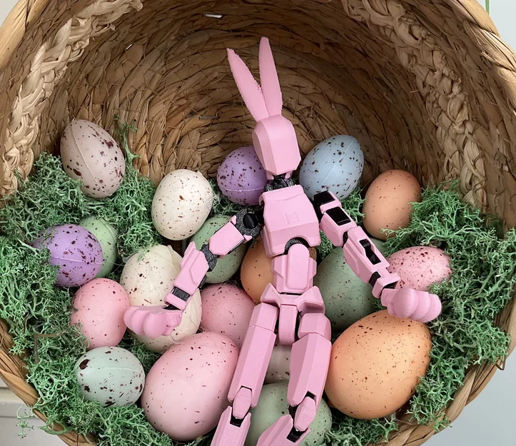 Bunny 13: Mô hình thỏ robot khớp nối 3D cực đáng yêu - Image 2