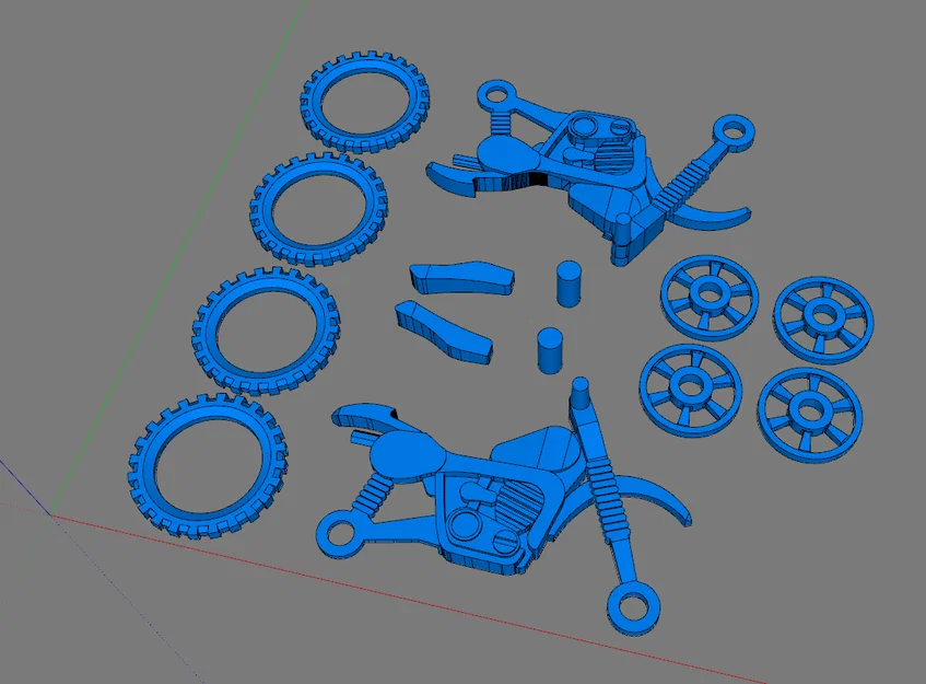 Mô hình xe mô tô Tonka thập niên 80 / Xe cào cào đồ chơi bé xinh - Image 2