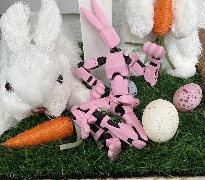 Bunny 13: Mô hình thỏ robot khớp nối 3D cực đáng yêu - Image 3