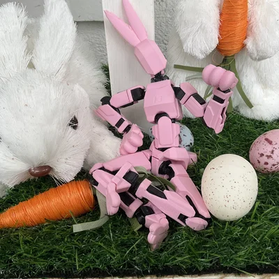 Bunny 13: Mô hình thỏ robot khớp nối 3D cực đáng yêu