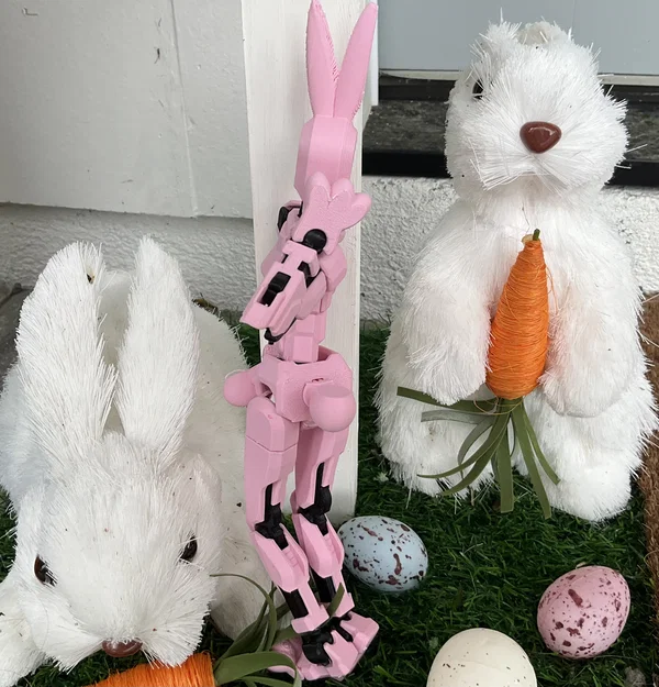 Bunny 13: Mô hình thỏ robot khớp nối 3D cực đáng yêu - Image 4