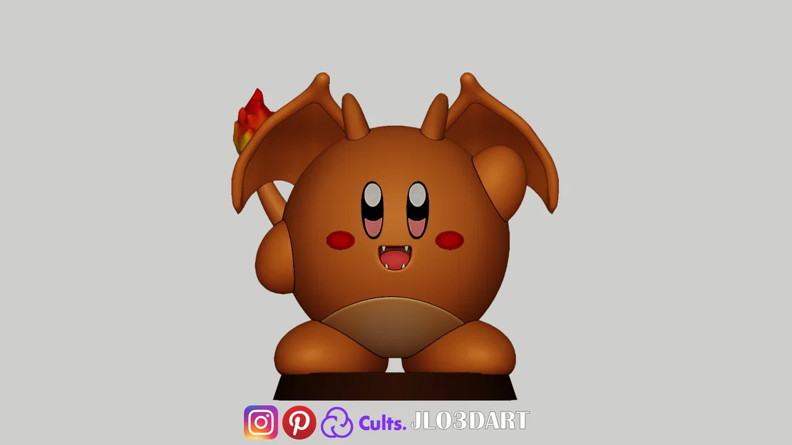Mô hình KIRBY lai CHARIZARD cực dễ thương - Image 1
