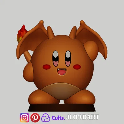 Mô hình KIRBY lai CHARIZARD cực dễ thương