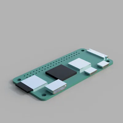 Mô hình 3D Raspberry Pi Zero 2 W chính xác cho thiết kế vỏ case