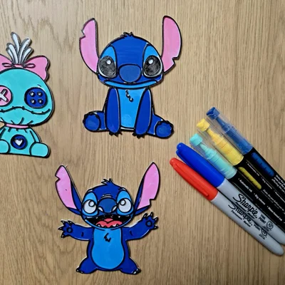 Bộ Sưu Tập Stitch DIY - Tranh Tô Màu 3D Vui Nhộn Làm Quà Tặng