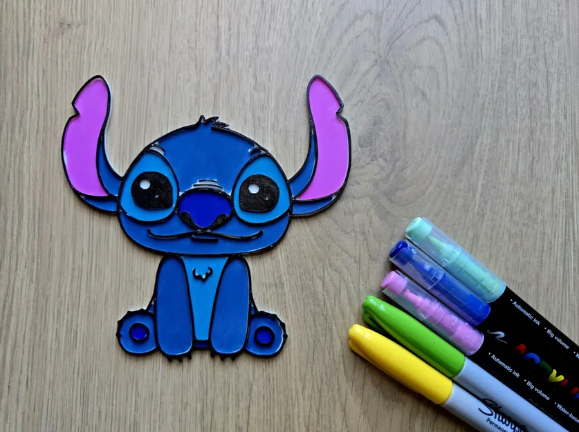 Mô hình Stitch tự tô màu DIY - Quà tặng sáng tạo cho bé - Image 1
