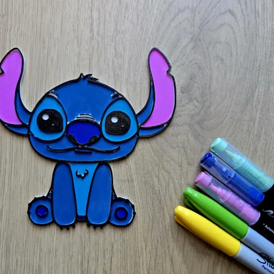 Mô hình Stitch tự tô màu DIY - Quà tặng sáng tạo cho bé