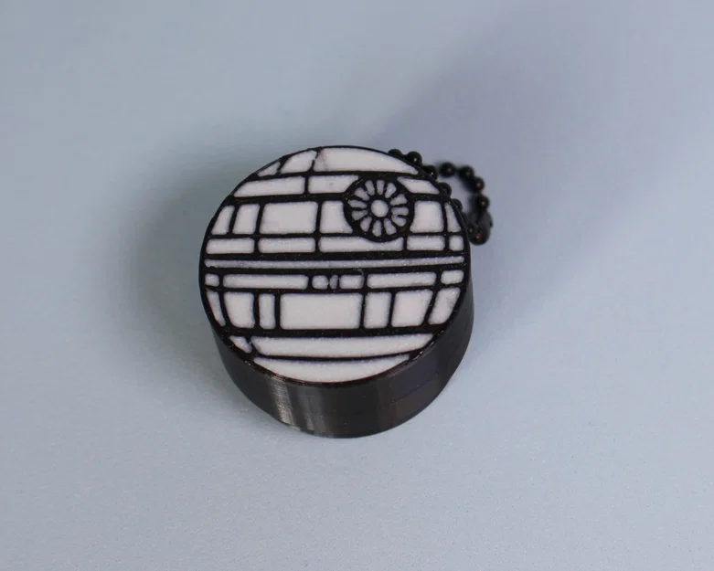 Móc khóa Fidget Clicker hình Death Star – Nhỏ gọn, Click đã tay, Cực mạnh mẽ! - Image 2