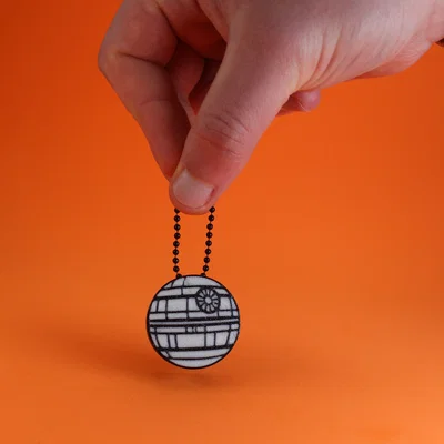 Móc khóa Fidget Clicker hình Death Star – Nhỏ gọn, Click đã tay, Cực mạnh mẽ!
