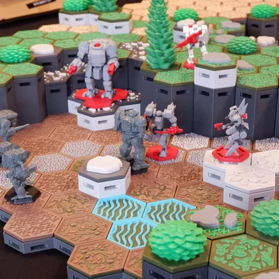 FDMecha Hex Terrain - Bộ cơ bản Basic Core Set