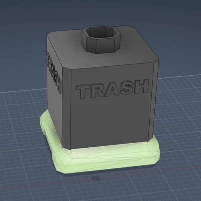 Phụ kiện thùng rác mini (Trashcan) độc đáo cho robot OTTO