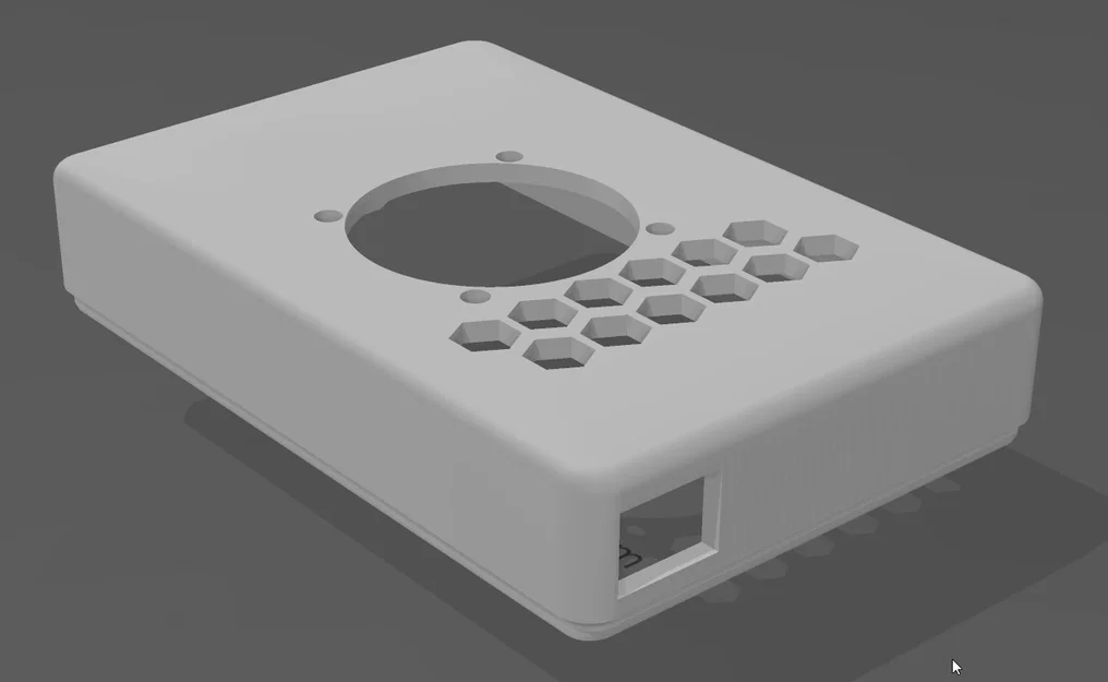 Nắp vỏ case MKS Pi có chỗ gắn quạt 30mm - Image 1