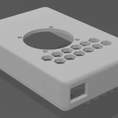 Nắp vỏ case MKS Pi có chỗ gắn quạt 30mm