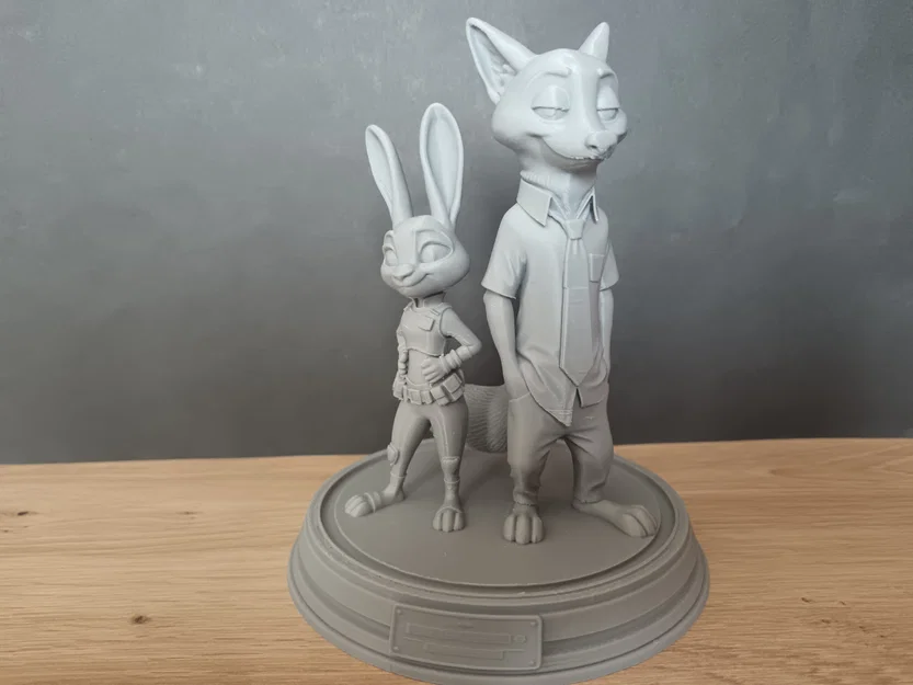 Mô hình 3D Nick và Judy (Zootopia) sắc nét cho người yêu hoạt hình - Image 2