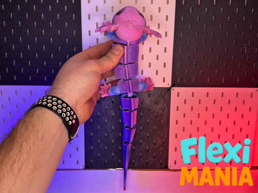 XXL Flexi Axolotl | Mô hình kỳ giông Axolotl linh hoạt siêu đáng yêu - Image 1