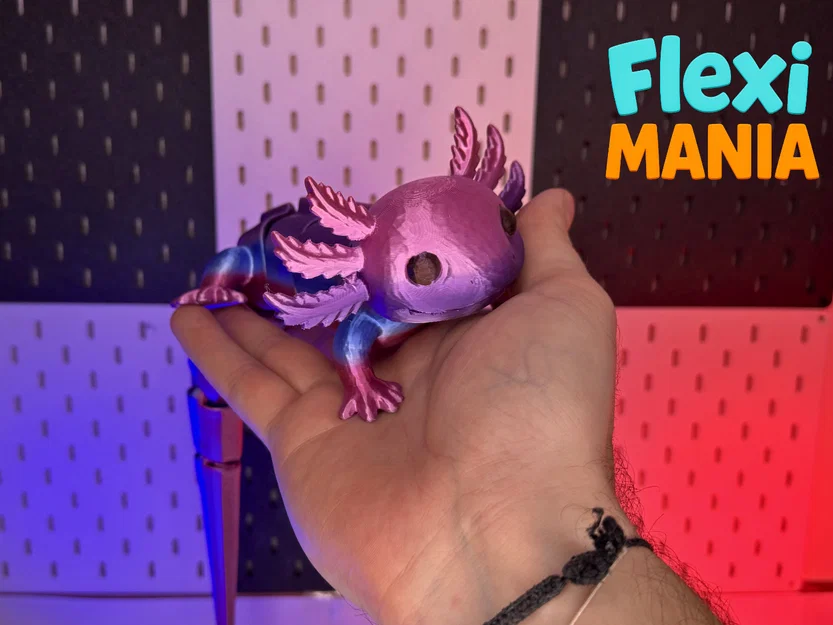 XXL Flexi Axolotl | Mô hình kỳ giông Axolotl linh hoạt siêu đáng yêu - Image 2